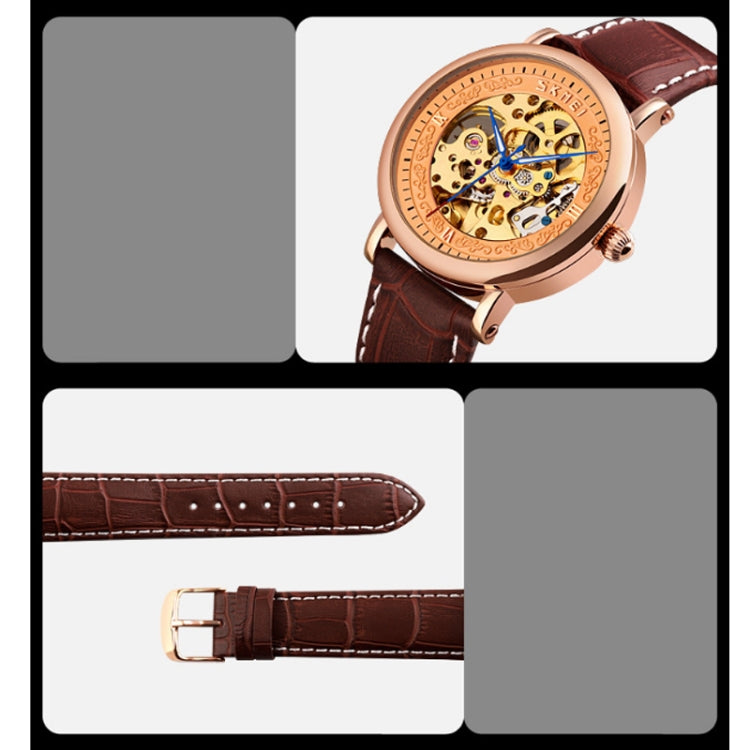 Skmei 9229 Reloj Esqueleto Automático Hombre Negocios
