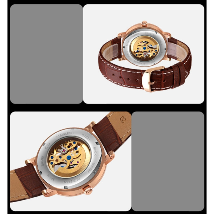 Skmei 9229 Reloj Esqueleto Automático Hombre Negocios