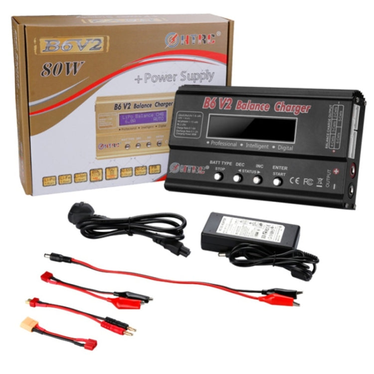 HTRC B6 V2 Cargador de Equilibrio LiPo Detecta Celdas