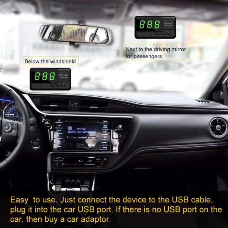 Kingneed C60 HUD Head Up Display GPS Alarma de Velocidad