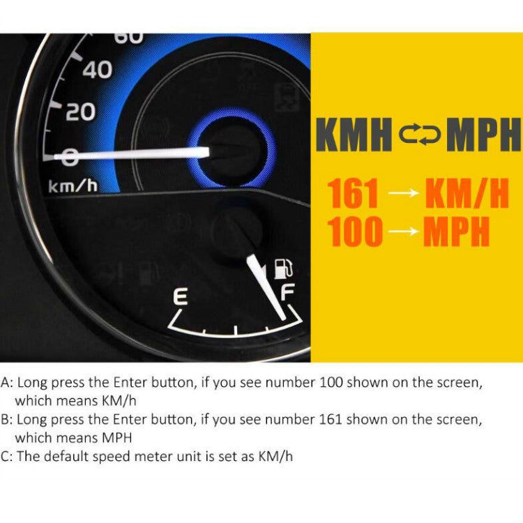 Kingneed C60 HUD Head Up Display GPS Alarma de Velocidad