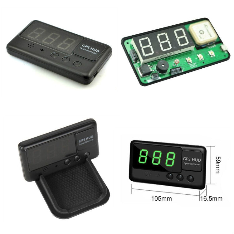 Kingneed C60 HUD Head Up Display GPS Alarma de Velocidad