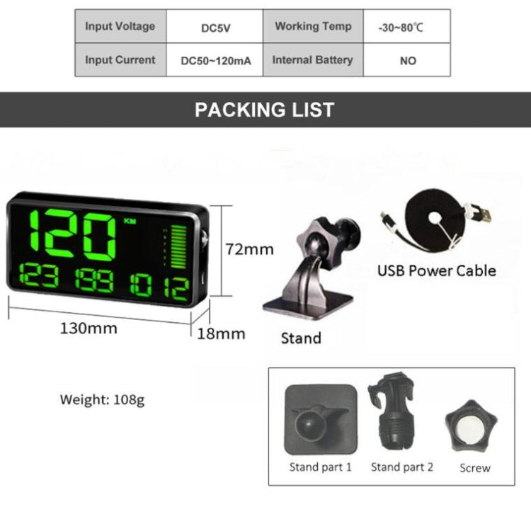 Kingneed C90 HUD Para Coche Pantalla 5,5 Pulgadas GPS