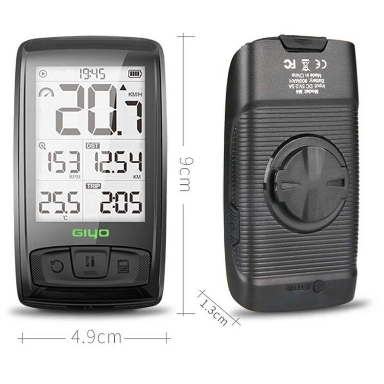 GIYO M4 Computadora Para Bicicleta Bluetooth Carretera