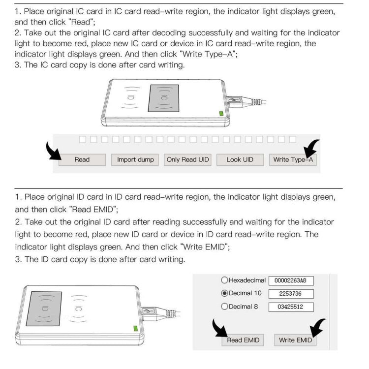 JAKCOM CD2 Lector De Tarjetas RFID ICID Copiar Tarjetas
