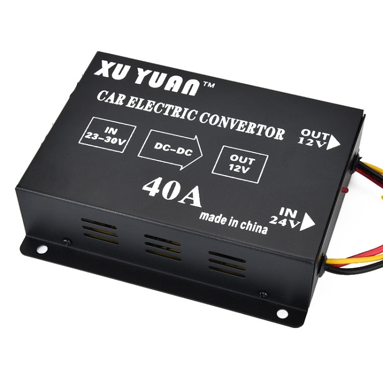 XUYUAN 480W Convertidor Buck 24V a 12V Automotriz 40A