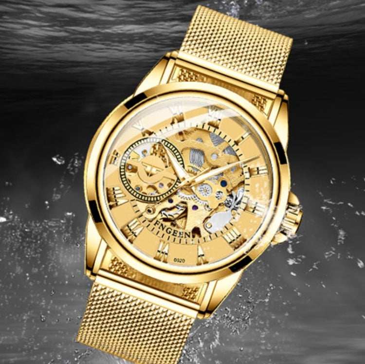 FNGEEN 0020 Reloj Mecánico Hombre Mujer Doble Cara Negocios