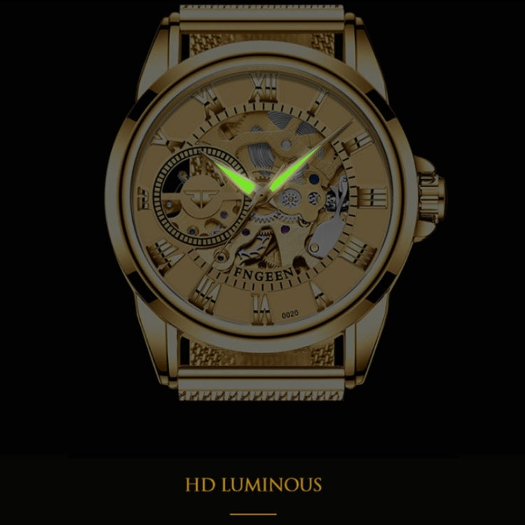 FNGEEN 0020 Reloj Mecánico Hombre Mujer Doble Cara Negocios