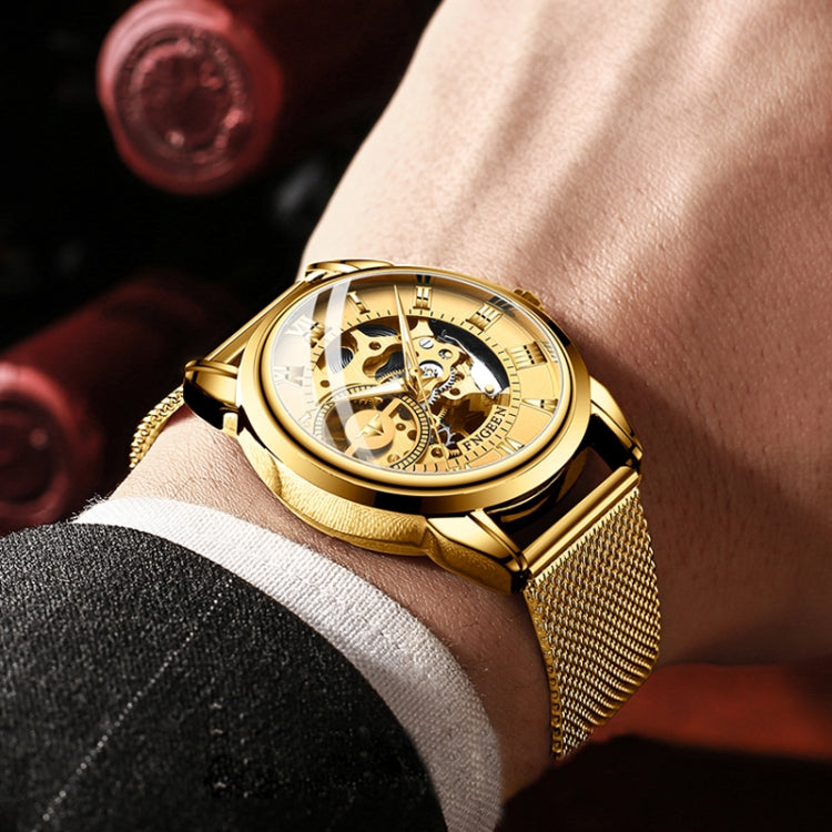 FNGEEN 0020 Reloj Mecánico Hombre Mujer Doble Cara Negocios