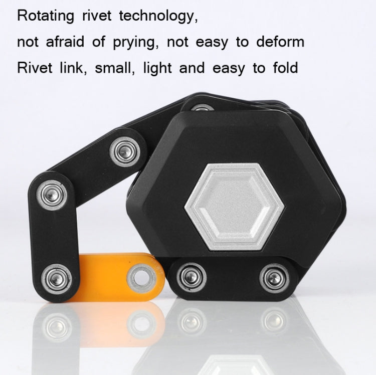 WEST BIKING Candado Plegable Bicicleta Remaches Giratorios