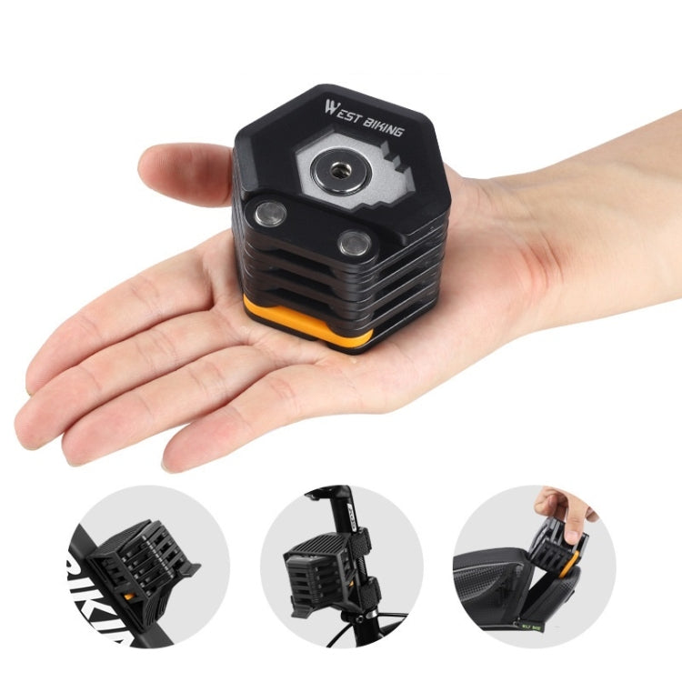 WEST BIKING Candado Plegable Bicicleta Remaches Giratorios