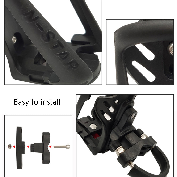 N Star NPH-W1 Portavasos para Bicicleta Acero Inoxidable