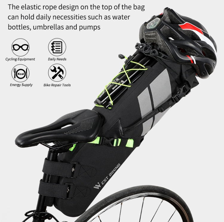 West Biking Bolsa Para Bicicleta Trasera Impermeable 10L