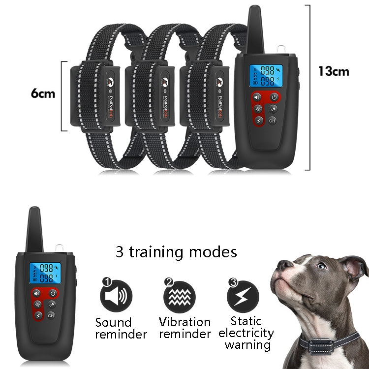 PaiPaitek PD526-3 Collar Entrenamiento Perros Control Remoto