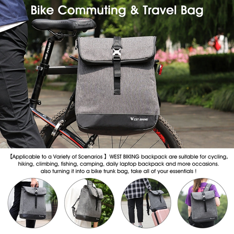 WEST BIKING YP0707259 Bolsa Estante Bicicleta Capacidad 25L