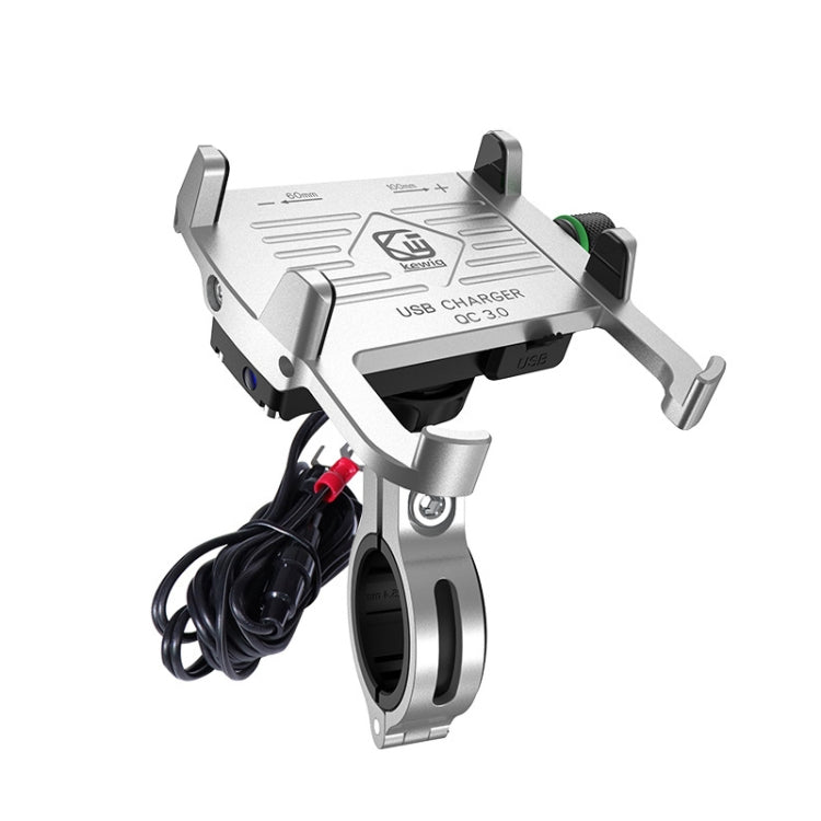 Kewig M6-S Soporte Para Teléfono Móvil Motocicleta Carga Rápida QC3.0