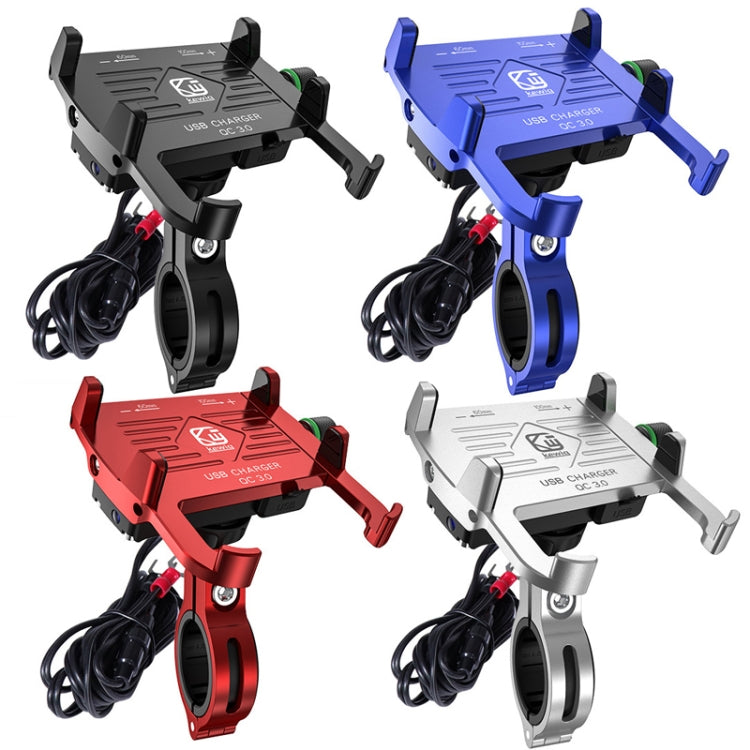 Kewig M6-S Soporte Para Teléfono Móvil Motocicleta Carga Rápida QC3.0
