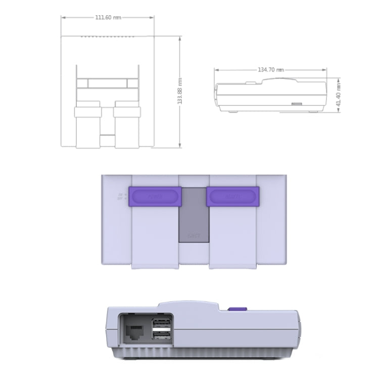 Retroflag NESPi Case Caja Para Raspberry Pi Con SSD