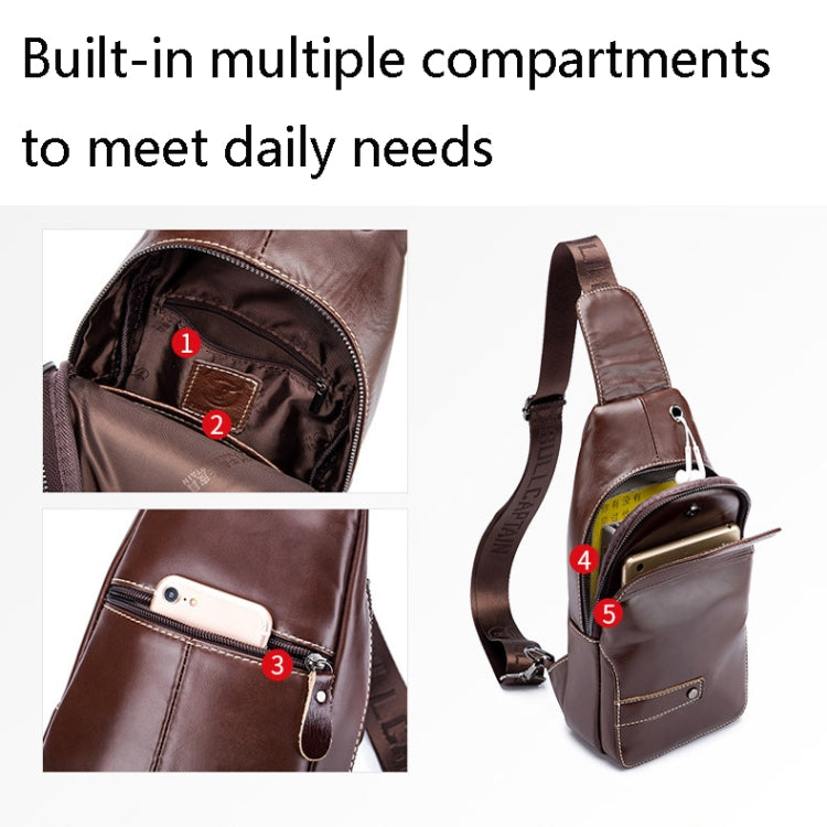 BUFF CAPTAIN 087 Bolso de Hombro Cuero Primera Capa
