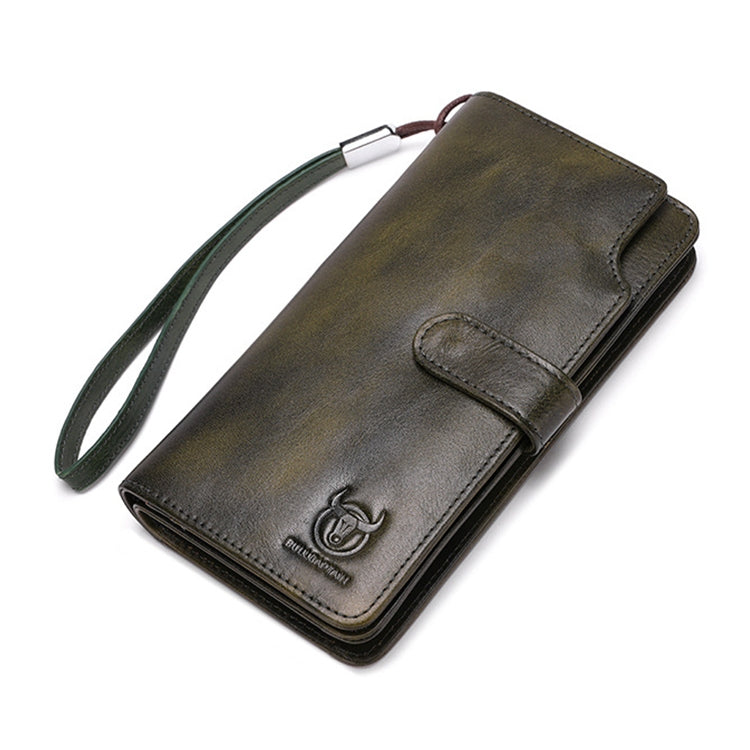 Bull Captain 028 Cartera Hombre Piel Vaca Hebilla Larga