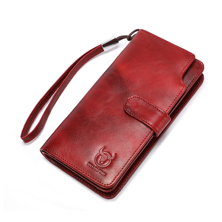 Bull Captain 028 Cartera Hombre Piel Vaca Hebilla Larga