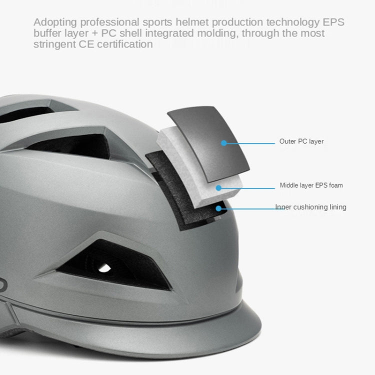 Promend 12H19 Casco Motocicleta Medio Con Luz Trasera USB