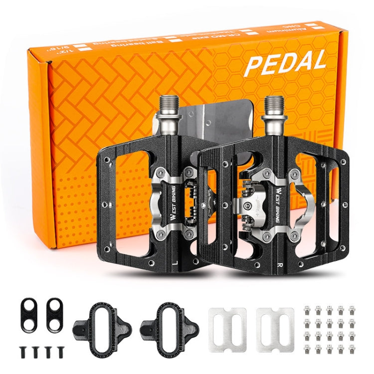West Biking Pedales Autoblocantes SPD Aluminio Bicicleta