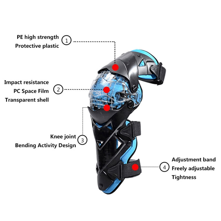GHOST RACING GR-HX05 Proteccion Rodilleras Moto Caliente