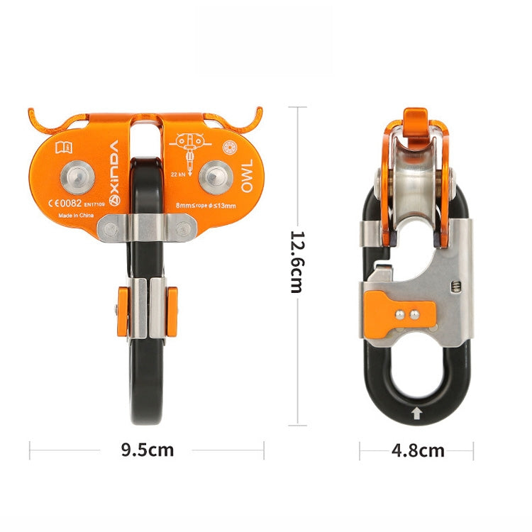 XINDA XD-Q9751 Cuerda de jungla con Polea Doble en tandem