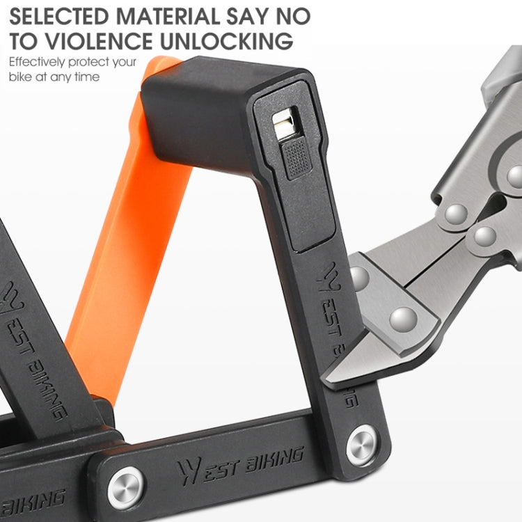WEST BIKING Candado Cadena Plegable Ligero para Bicicleta