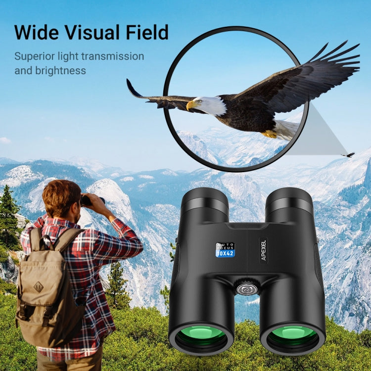APEXEL 10x42 Binoculares Autoenfoque Portátiles Para Observación de Campo