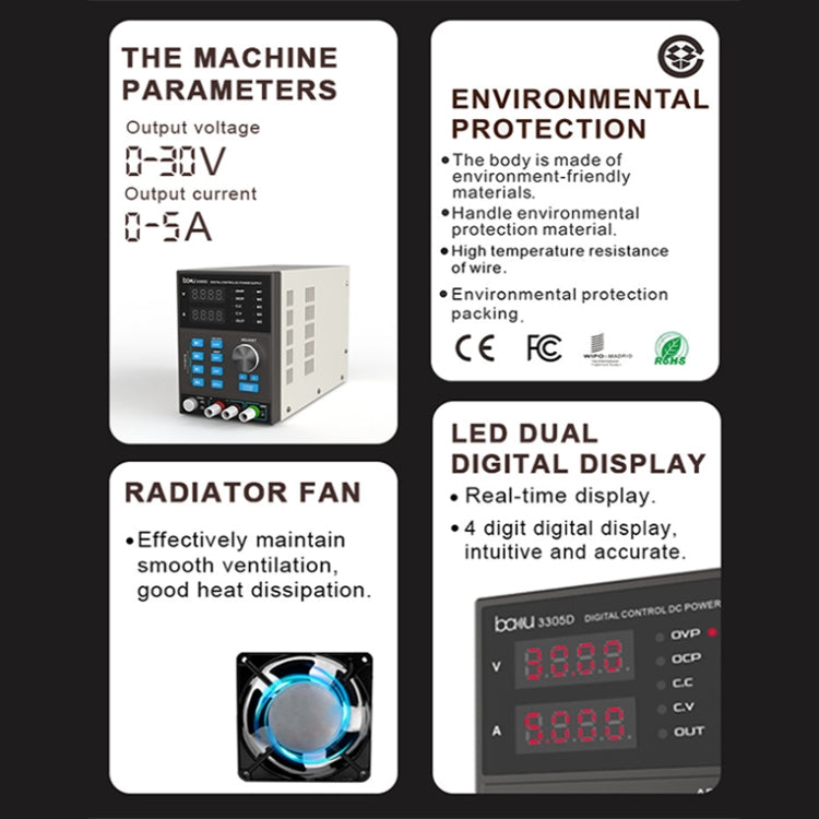 BAKU BA-3305D Fuente De Alimentación CNC Potencia 150W