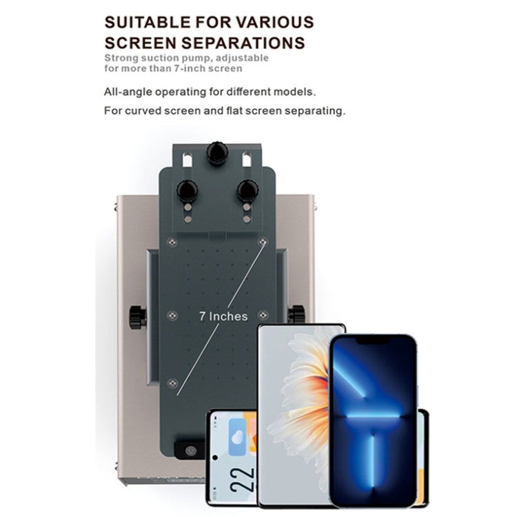 BAKU BA949C Divisor de Pantalla LCD Giratorio 360 Calentado