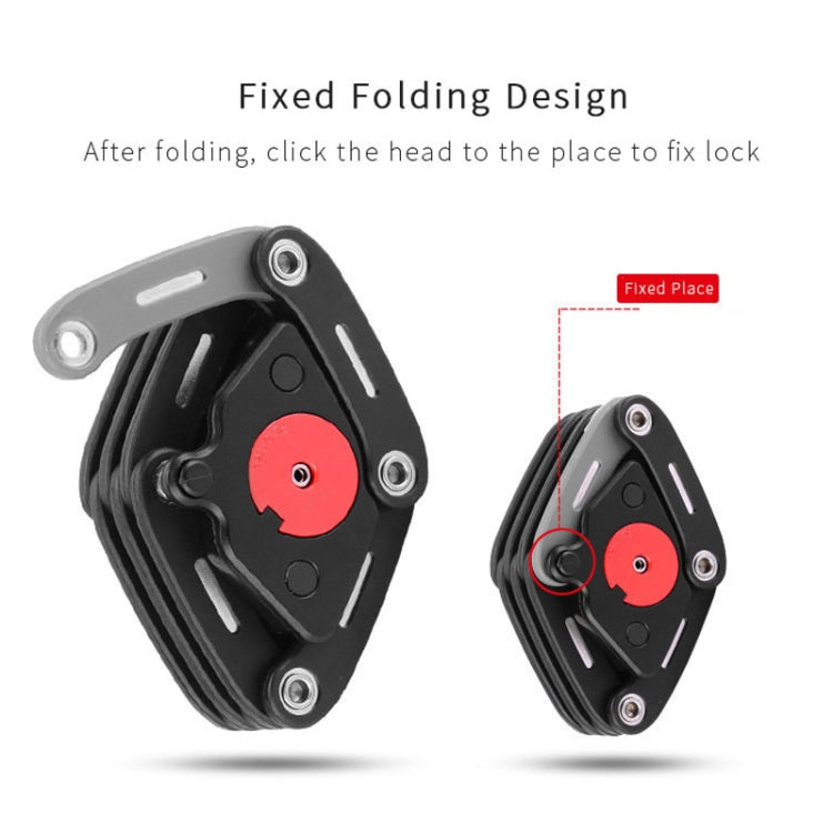 PAW 83Cm Candado Plegable Para Bicicleta Cadena Reforzada