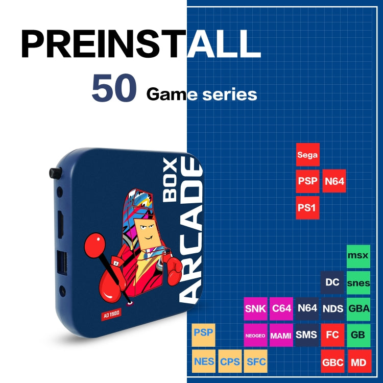 GameBeam Consola Inalámbrica PS1 PSP N64 DC Pantalla 4K Enchufe UE