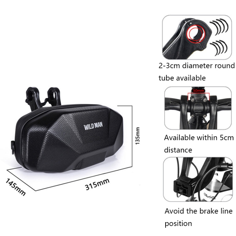 Wild Man X9 Bolsa para Cabeza de Bicicleta Impermeable EVA