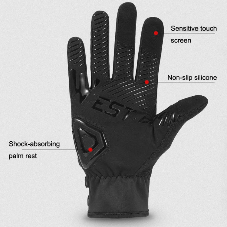 West Biking WB Autoblocantes Guantes De Ciclismo Dedos Largos Pantalla Táctil