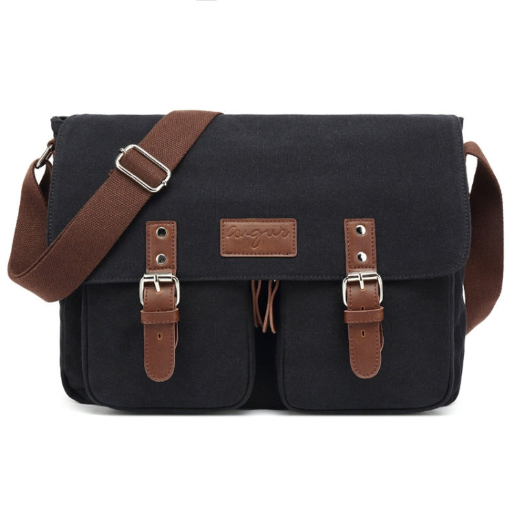 AUGUR Bolso Bandolera Lona Hombre Con Correa Ajustable