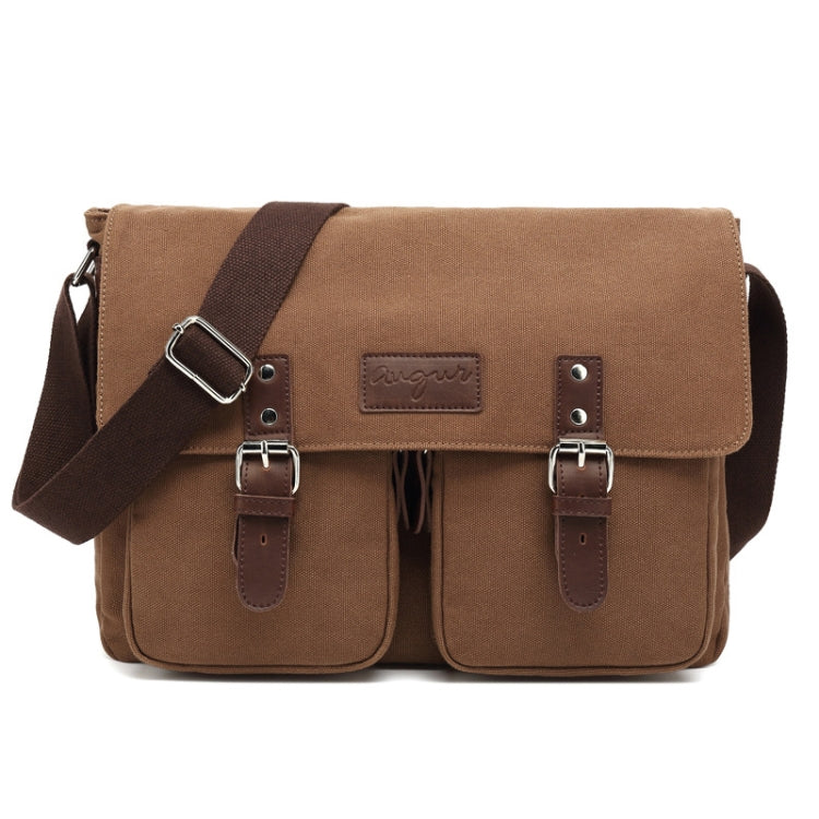 AUGUR Bolso Bandolera Lona Hombre Con Correa Ajustable