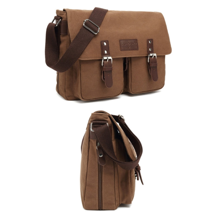 AUGUR Bolso Bandolera Lona Hombre Con Correa Ajustable