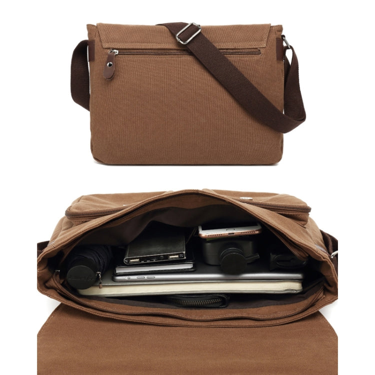 AUGUR Bolso Bandolera Lona Hombre Con Correa Ajustable
