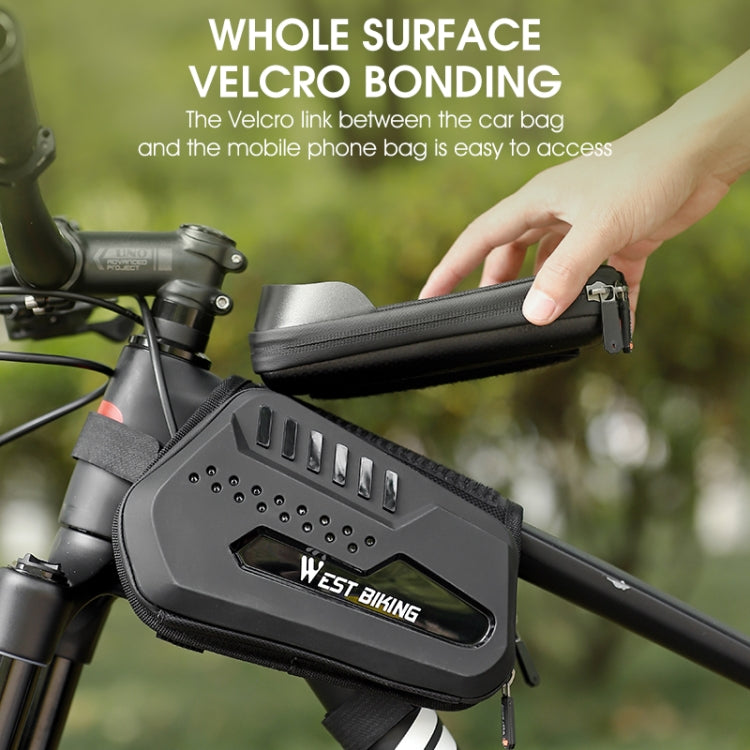 West Biking Bolsa Frontal Para Bicicleta Pantalla Táctil TPU