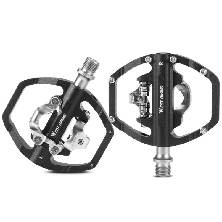 WEST BIKING Pedales MTB Autoblocantes Doble Propósito