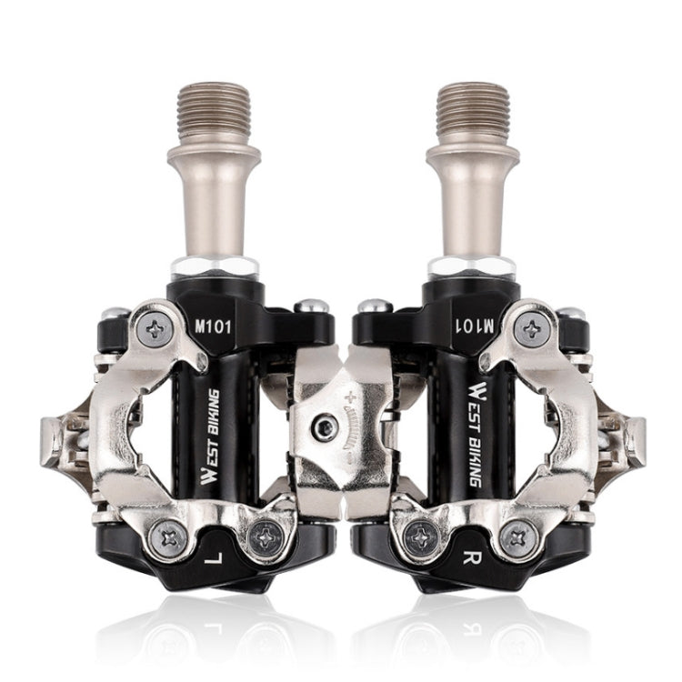 WEST BIKING Pedales Montaña Autobloqueantes Dual Modo Compatibles con MTB