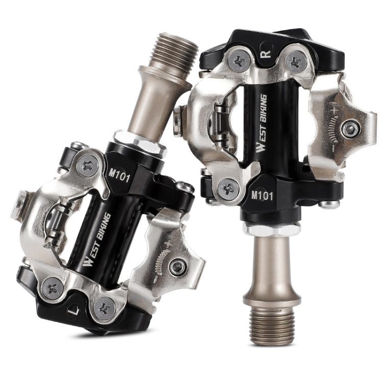 WEST BIKING Pedales Montaña Autobloqueantes Dual Modo Compatibles con MTB