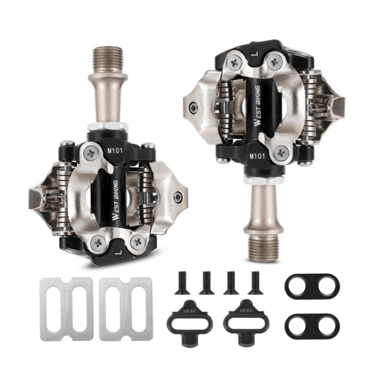 WEST BIKING Pedales Montaña Autobloqueantes Dual Modo Compatibles con MTB