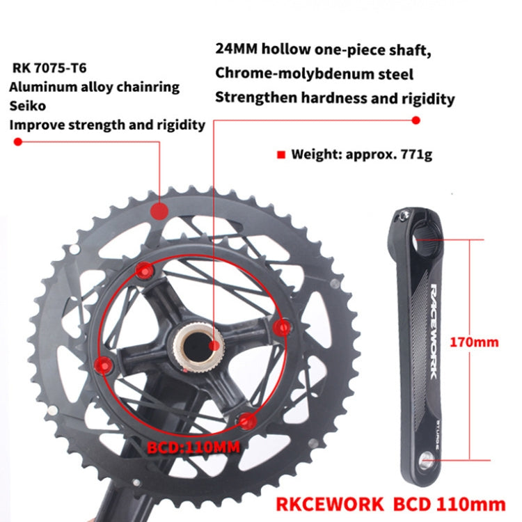 RaceWork RKRFA Bielas Juego 22V Aluminio 2x10/11 Completo