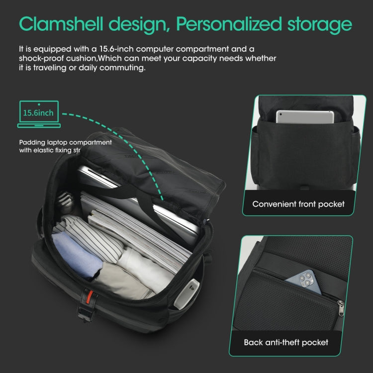 Tigernu T-B9023 Mochila Casual Empresarial Portátil Protección Acolchada