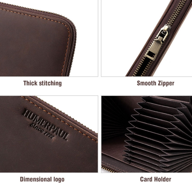 HUMERPAUL BP816 Cartera Larga RFID Para Hombre Negocios