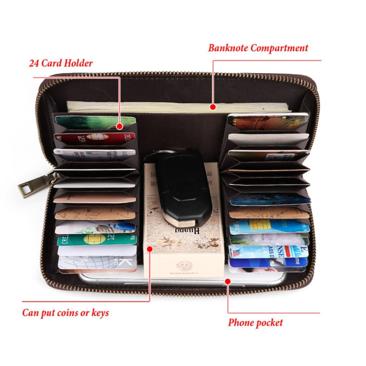 HUMERPAUL BP816 Cartera Larga RFID Para Hombre Negocios